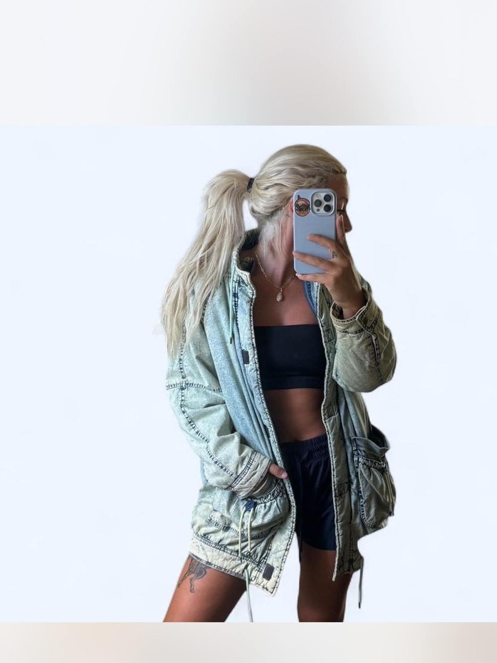 We The Free Oversized Denim Jacket XS
